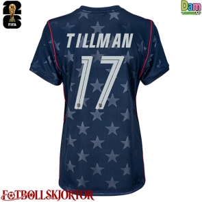 Förenta stater Malik Tillman #17 Bortatröja Dam VM 2026 Kortärmad